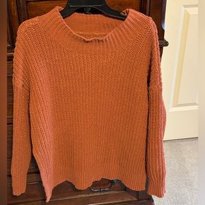 Aerie cable side split sweater